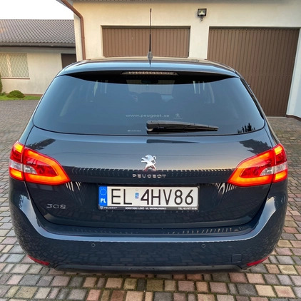 Peugeot 308 cena 54900 przebieg: 61000, rok produkcji 2019 z Łódź małe 781